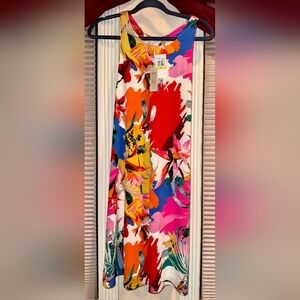 Vibrant Floral Print Scarf